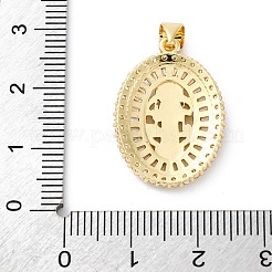 Colgante micropavé cubic zirconia de latón&nbsp;KK-S510-44G-02