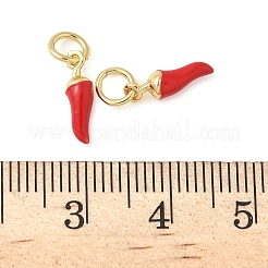 Messing Emaille Anhänger / charms&nbsp;KK-C110-18A-G