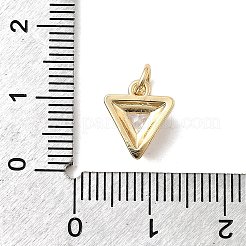 Pendentifs avec zircon cubiques à micro-pavés en laiton&nbsp;KK-H089-10A-G