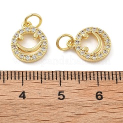 Colgante micropavé cubic zirconia de latón&nbsp;KK-C092-13G