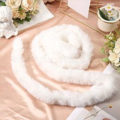 2 rouleau de tissu chenille en fausse fourrure 2 couleurs pour décoration d'arbre de Noël ou fabrication de couronnes&nbsp;FIND-CY0002-10A
