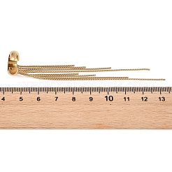 Orecchini a polsino con nappine in acciaio inossidabile 304 per donna&nbsp;SA-H003-06G