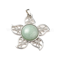 Pendentifs en aventurine vert naturel&nbsp;G-B033-02P-17