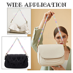 2 pièce 2 sangles de sac à chaîne en acrylique transparente de style gelée&nbsp;DIY-WR0002-48