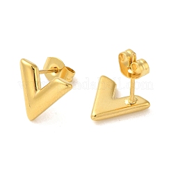 Orecchino a perno in acciaio inossidabile 304 con placcatura sotto vuoto pvd&nbsp;EJEW-C099-03GP
