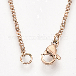 Realizzazione di collane con catena in acciaio inossidabile 304&nbsp;STAS-T040-PJ209-3-36