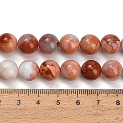 Fili di perle di agata rosa messicana naturale&nbsp;GG-CBA07EB-A01-01