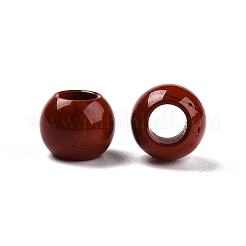 Natürliche rote Jaspis europäischen Perlen&nbsp;G-T092-10mm-25