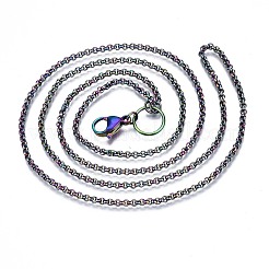 Ionenplattierung (IP) 304 Edelstahl Rolo Kette Halskette machen&nbsp;STAS-S119-007
