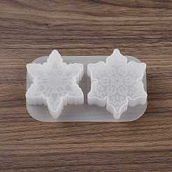 Weihnachtsthema DIY Schneeflockenform Silikon Kerzenformen&nbsp;SIMO-P010-B02