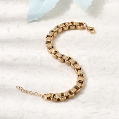 Armbänder aus Edelstahl 304 mit Kastenkette für Damen&nbsp;BJEW-P399-02G