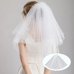 Voiles de mariée en maille de nylon&nbsp;AJEW-WH20018-76