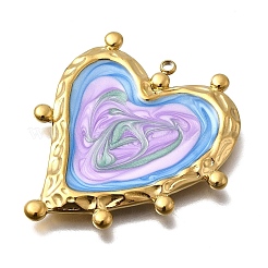 304 Edelstahl-Emaille-Anhänger&nbsp;STAS-Z163-23G-03