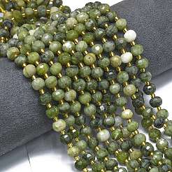 Natürliche chinesische Jade Perlen Stränge&nbsp;G-K389-E22-01