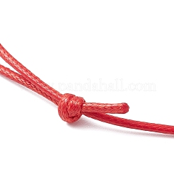 Fabrication de collier en cordon polyester ciré réglable&nbsp;AJEW-JB01311-02