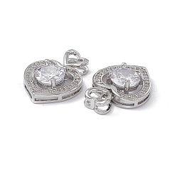 Pendentifs en laiton zircon cubique clair&nbsp;KK-E068-VA121-1