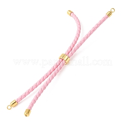Fabrication de bracelets en cordon de cuir tressé en microfibre ronde ajustable&nbsp;KK-CBAC260-01G-34
