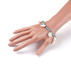 Braccialetti con ciondoli conchiglia ciprea&nbsp;BJEW-JB04094