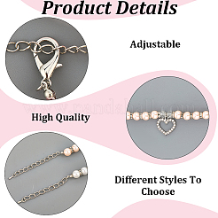 2 collier pour animal de compagnie en perles d'imitation en plastique de 2 couleurs&nbsp;AJEW-CN0003-95