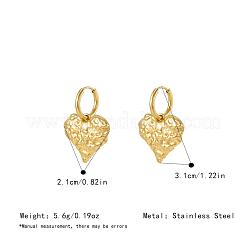 Boucles d'oreilles pendantes créoles en acier inoxydable 304 pour femmes&nbsp;DN9984-2