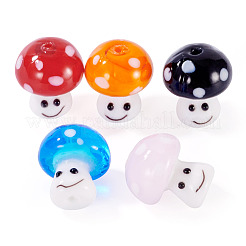 5 Stück handgefertigte Bunte Malerei-Perlen&nbsp;LAMP-TA0001-96