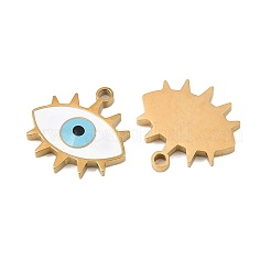 304 Edelstahl-Emaille-Anhänger&nbsp;STAS-Z190-09G-06