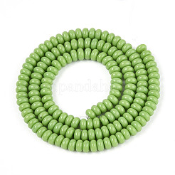 Perle di vetro verniciate a spruzzo opaco&nbsp;GLAA-ZX008-4mm-18B