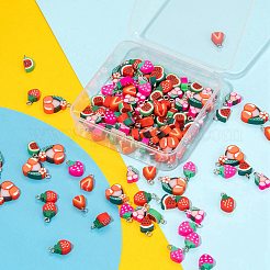 140pcs 7 Arten handgemachte Polymer-Ton-Anhänger&nbsp;CLAY-LS0001-11