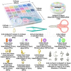 Fai da te kit per la creazione di collana braccialetto surfista heishi&nbsp;DIY-YW0006-54