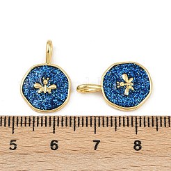 Colgantes de esmalte con lentejuelas de latón&nbsp;KK-F908-17G-03