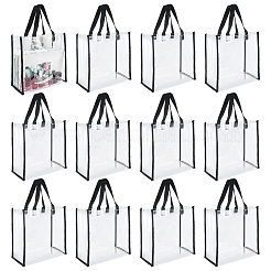 Rechteckige transparente PVC-Plastiktüten&nbsp;ABAG-WH0083-007D