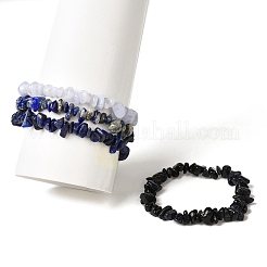 4 set di bracciali elastici con perline di pietre preziose&nbsp;BJEW-JB11177