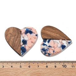 Pendentifs en résine et noyer&nbsp;FIND-R051-09F