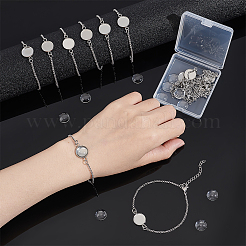 DIY Blanko Oval 304 Edelstahl Gliederarmband Bausätze&nbsp;BJEW-UN00004