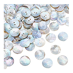 100 Stück natürliche Muschelknöpfe&nbsp;BUTT-PH0001-72