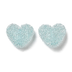 Drusy Herz Harz Strass Perlen&nbsp;X-RESI-C038-01
