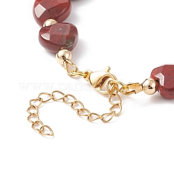 Braccialetto di perline cuore di pietre preziose per le donne&nbsp;BJEW-JB08697