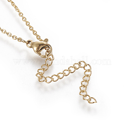 Colliers pendentif initiale en laiton&nbsp;NJEW-I230-24G-B