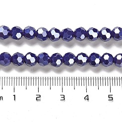 Chapelets de perles en verre opaque électrolytique&nbsp;LS-EGLA-A035-P6mm-A09