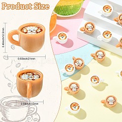 40 tazza in resina bicolore con decorazione a forma di simpatico cane&nbsp;RESI-CJ0005-38