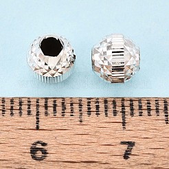 Strukturierte 925 Sterling Silber Perlen&nbsp;STER-T008-47S