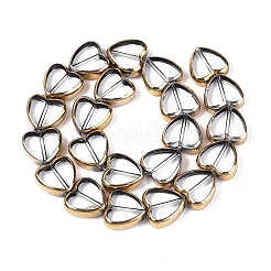 Chapelets de perles en verre électroplaqué&nbsp;X-EGLA-T021-23B