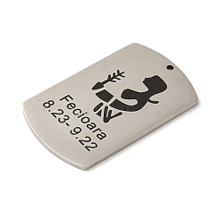 Pendenti in acciaio inossidabile 304 anti-ossidazione&nbsp;LS-STAS-C098-01H-P