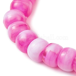 7 pièces 7 couleurs deux tons rondelle acrylique perles bracelets extensibles pour femmes&nbsp;BJEW-JB10237