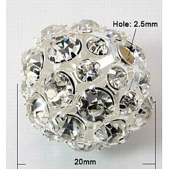 Messing Legierung Strass Perlen&nbsp;LS-RB-Q165-2