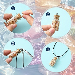 DIY-Set zur Herstellung einer Halskette aus gewachster Kordel&nbsp;DIY-YW0012-50