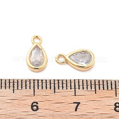 Breloques en laiton zircon cubique transparent&nbsp;KK-G516-24G