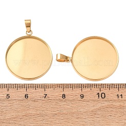 Pendentifs cabochons en acier inoxydable 304&nbsp;STAS-L282-010G-09