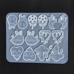 Bricolage halloween thème pendentif moules en silicone&nbsp;DIY-I102-05