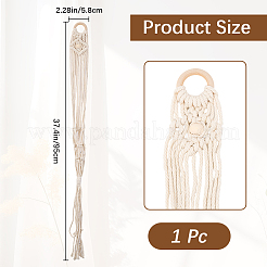 Support de guitare en cordon de coton macramé&nbsp;AJEW-WH20006-113B